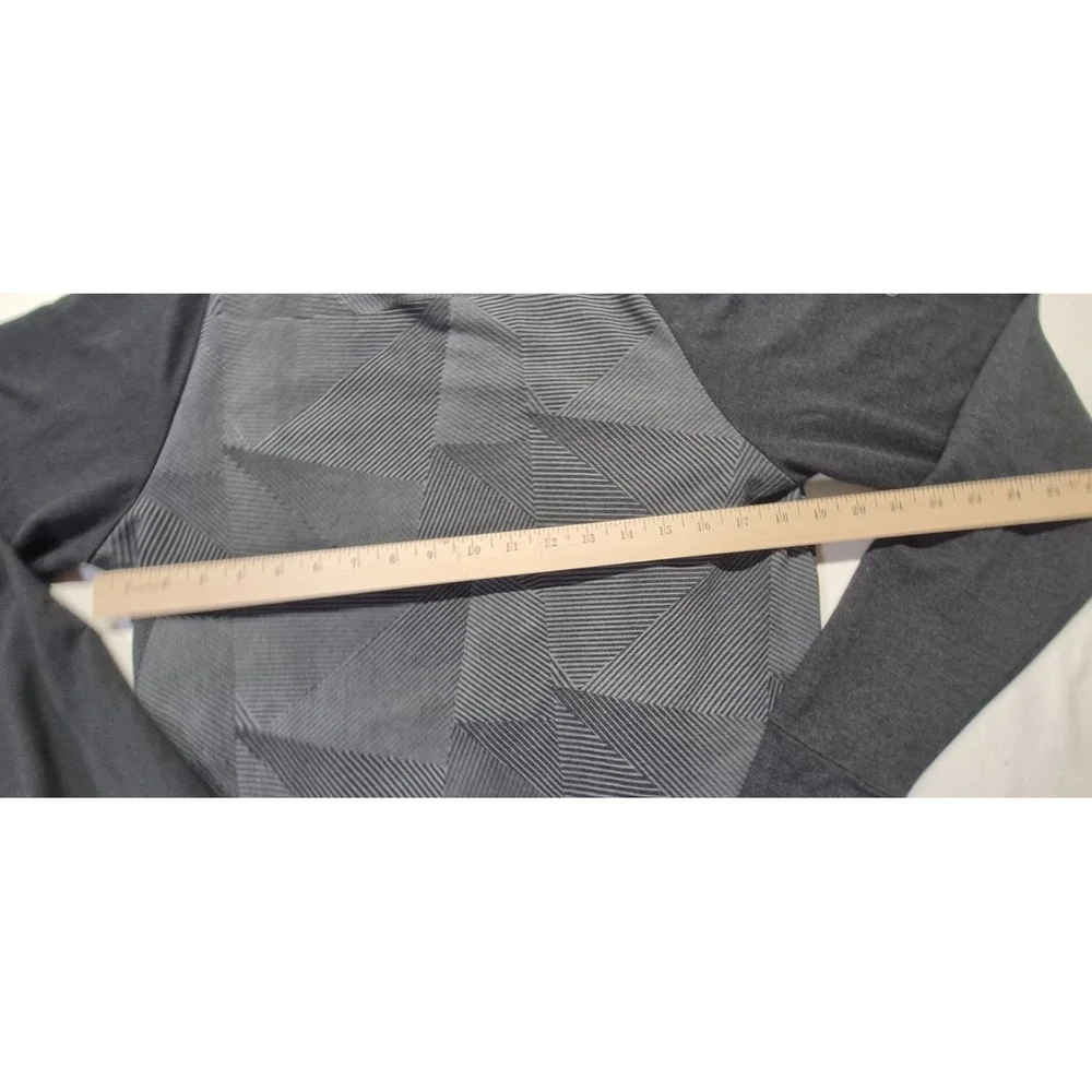 NFL Super Bowl Vlll‎ two toned gray full zip hoodie jacket geometric design  XS - Picture 10 of 13